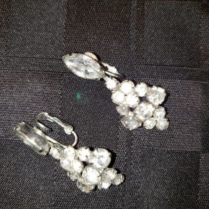 Vintage rhinestone earrings